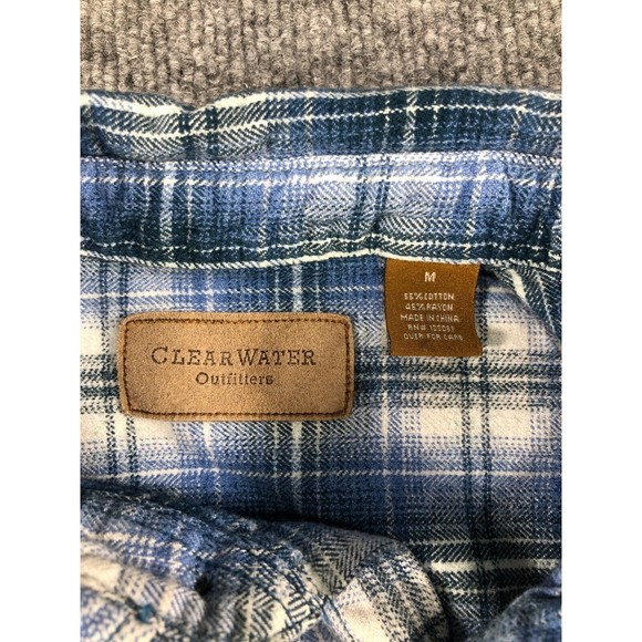 CLEARWATER OUTFITTERS Shirt Boys Size M Blue Pocket Long Sleeve SEE MEASUREMENTS - Picture 4 of 13